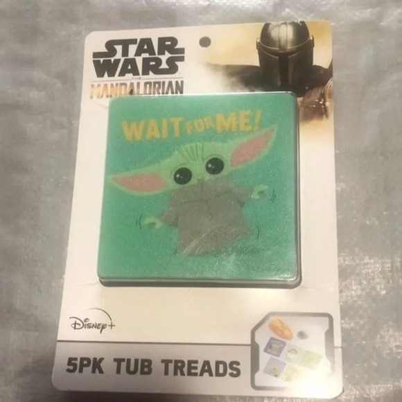 Star Wars the mandalorian baby yoda 5 pack bath tub treads - Picture 8 of 9